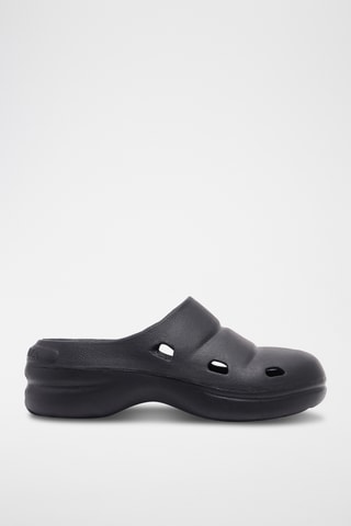 Platform Clogs - Zwart