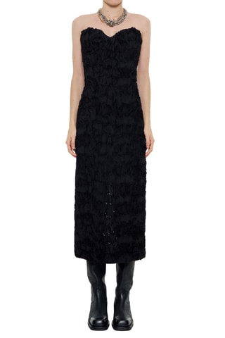 Strapless Jurk - Zwart