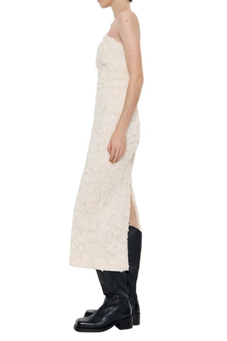 Strapless Jurk - Beige