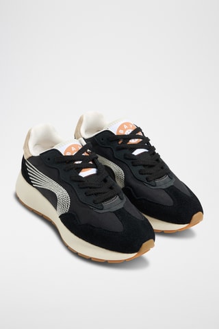 Leren Sneakers - Zwart