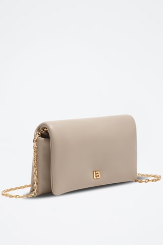 Leren Schoudertas - Taupe