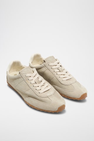 Leren Sneakers - Beige