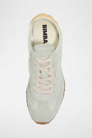 Splitleren en Leren Sneakers - Grijs