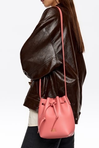 Leren Buideltas - Roze