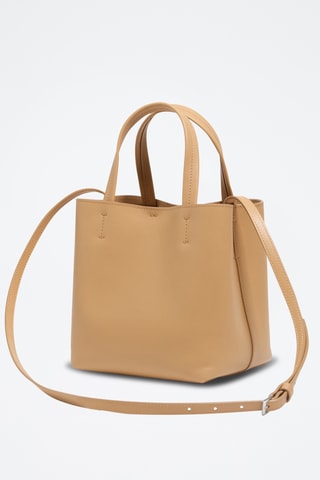 Leren Handtas - Beige