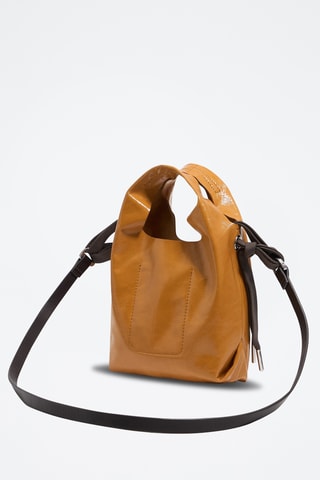Lakleren Handtas - Bruin