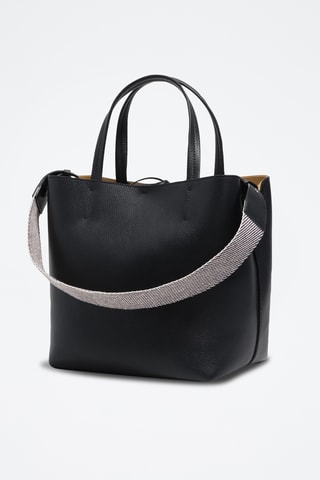 Leren Trendy Handtas - Zwart