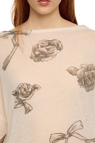 Wollen T-shirt - Ivoorkleurig