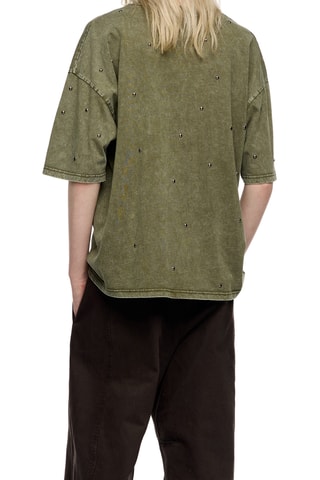 T-shirt Boxy - Olijfgroen