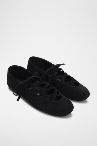 Leren Mary Janes - Zwart