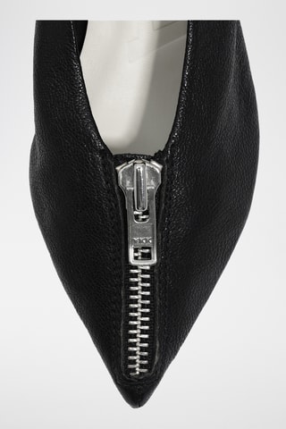 Geitenleren Pumps - Zwart