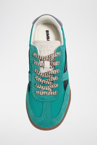 Leren Sneakers - Turquoise