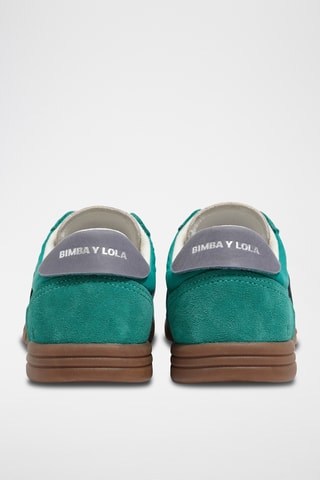 Leren Sneakers - Turquoise