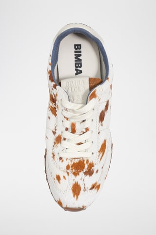Leren Sneakers - Wit en Camel