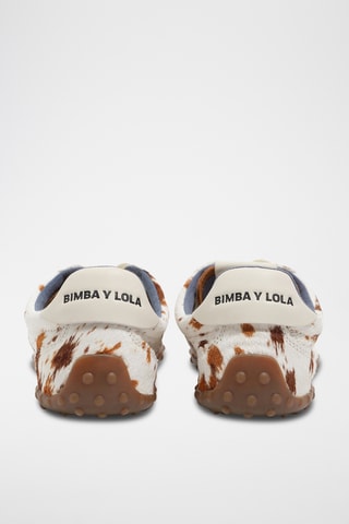Leren Sneakers - Wit en Camel