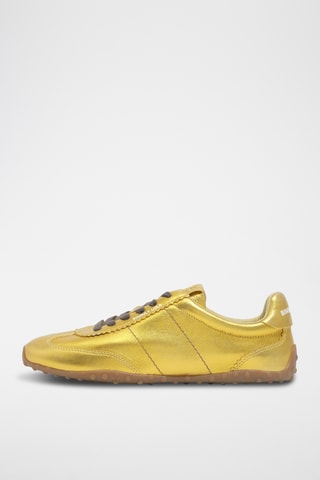 Splitleren Sneakers - Goudkleurig