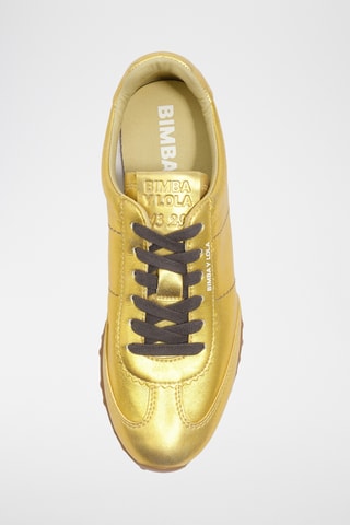Splitleren Sneakers - Goudkleurig