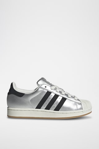 Baskets en cuir Superstar - Argenté