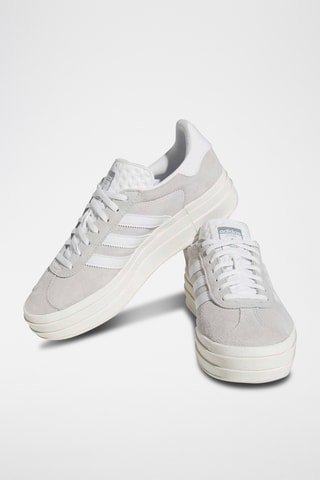 Baskets plateformes en nubuck Gazelle - Gris clair