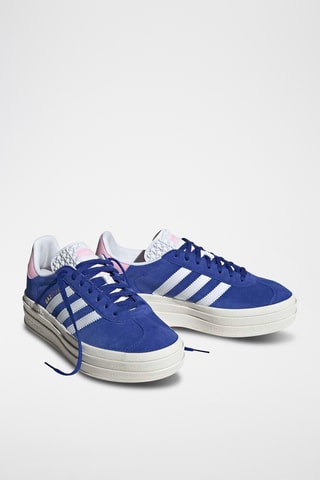 Baskets plateformes en nubuck Gazelle - Bleu marine