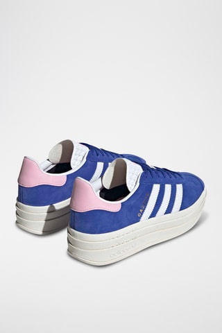 Baskets plateformes en nubuck Gazelle - Bleu marine
