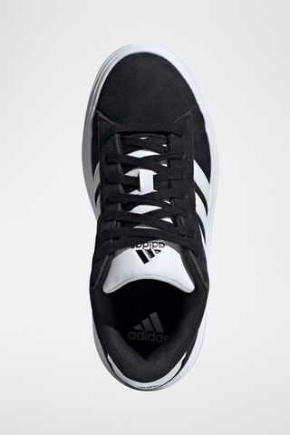 Chaussures plateformes de tennis en cuir Grand Court - Noir
