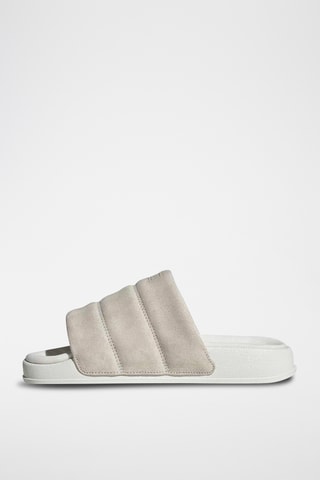 Claquettes en nubuck Adilette - Blanc