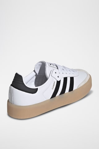 Baskets plateformes en cuir Samba - Blanc