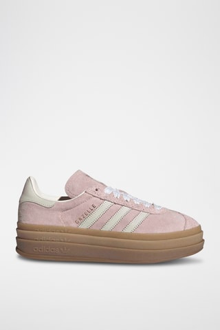 Baskets plateformes en nubuck Gazelle - Rose poudré
