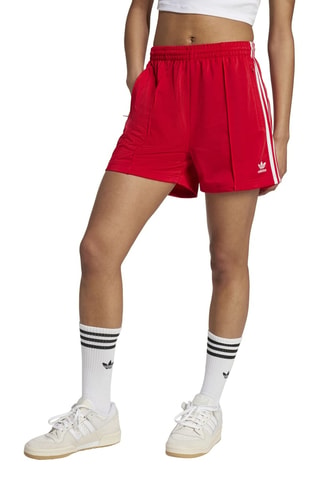 Short loose taille haute Adicolor - Rouge