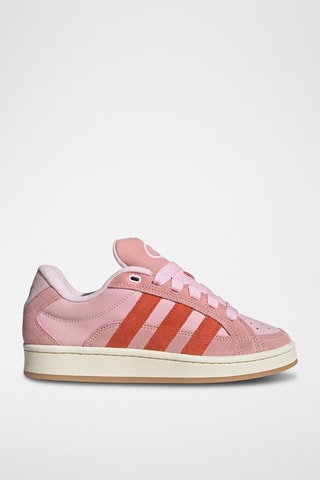 Baskets en cuir Campus - Rose et rouge brique