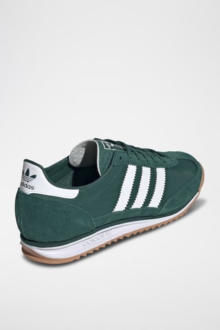 Chaussures de running en cuir Sl72 - Vert foncé
