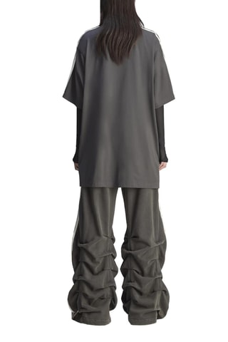 T-shirt oversize Statement HZA - Gris foncé