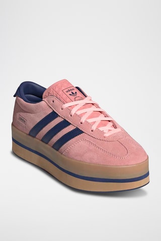 Baskets plateformes en cuir Gazelle - Rose