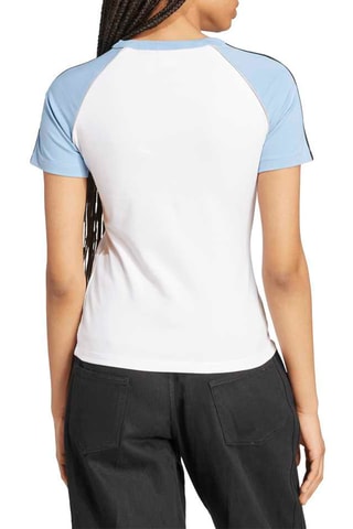 T-shirt slim Adicolor - Blanc