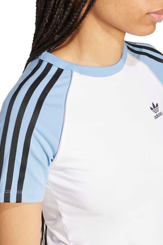 T-shirt slim Adicolor - Blanc