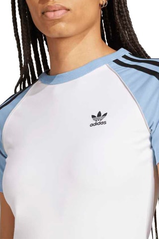 T-shirt slim Adicolor - Blanc