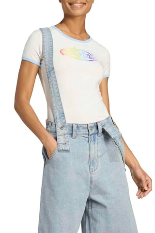T-shirt slim Graphics - Blanc