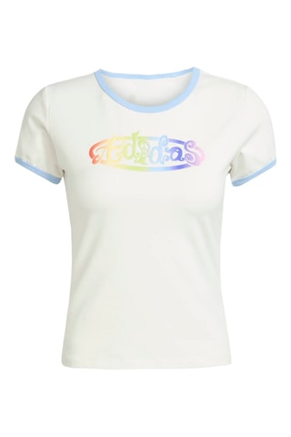 T-shirt slim Graphics - Blanc