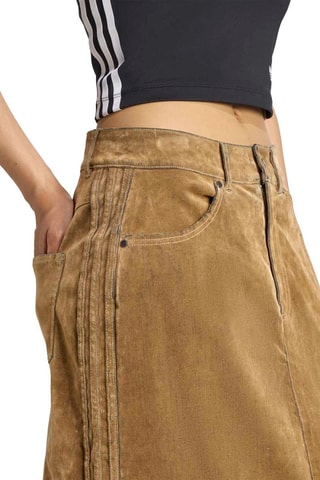 Jupe longue en jean Main Originals - Camel