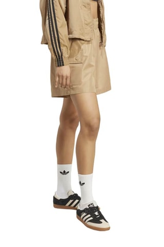 Short loose taille haute Classic Essentials - Camel