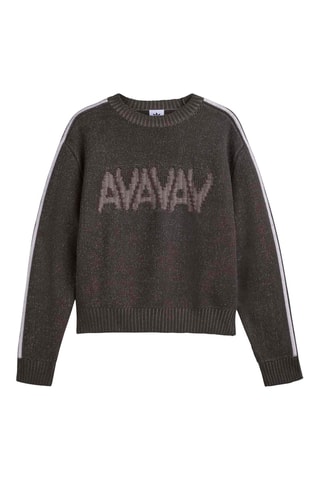 Pull oversize Statement Hza - Marron foncé
