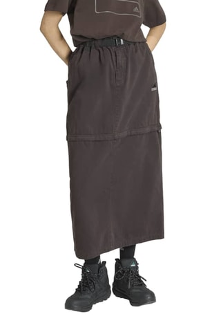 Jupe longue 2-en-1 taille haute Premium Originals - Marron