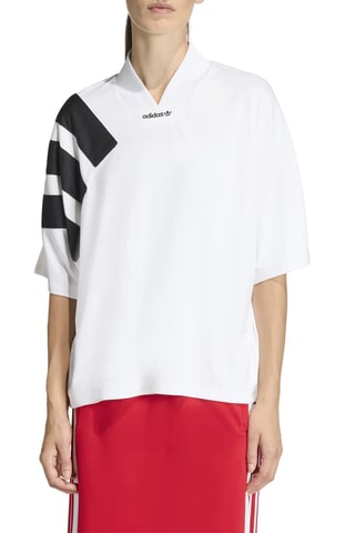 T-shirt oversize Adicolor - Blanc