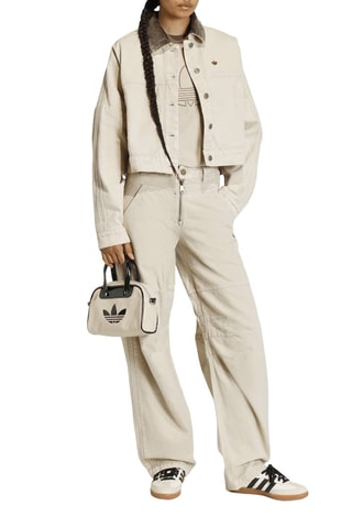 Veste oversize en jean - Beige