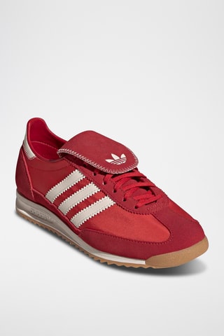 Baskets Sen cuir L72 - Rouge