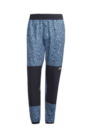 Pantalon polaire regular Adventure - Noir et bleu clair
