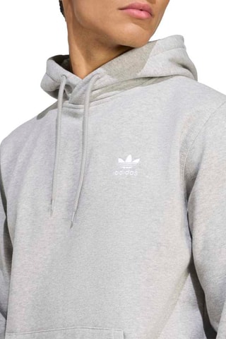 Sweat à capuche Classic Essentials - Gris clair chiné