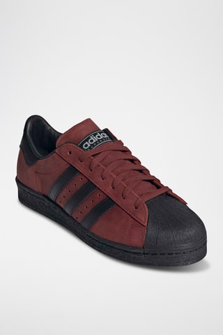 Baskets en cuir Superstar - Bordeaux et noir