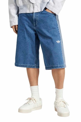 Short loose en jean Adicolor - Bleu clair